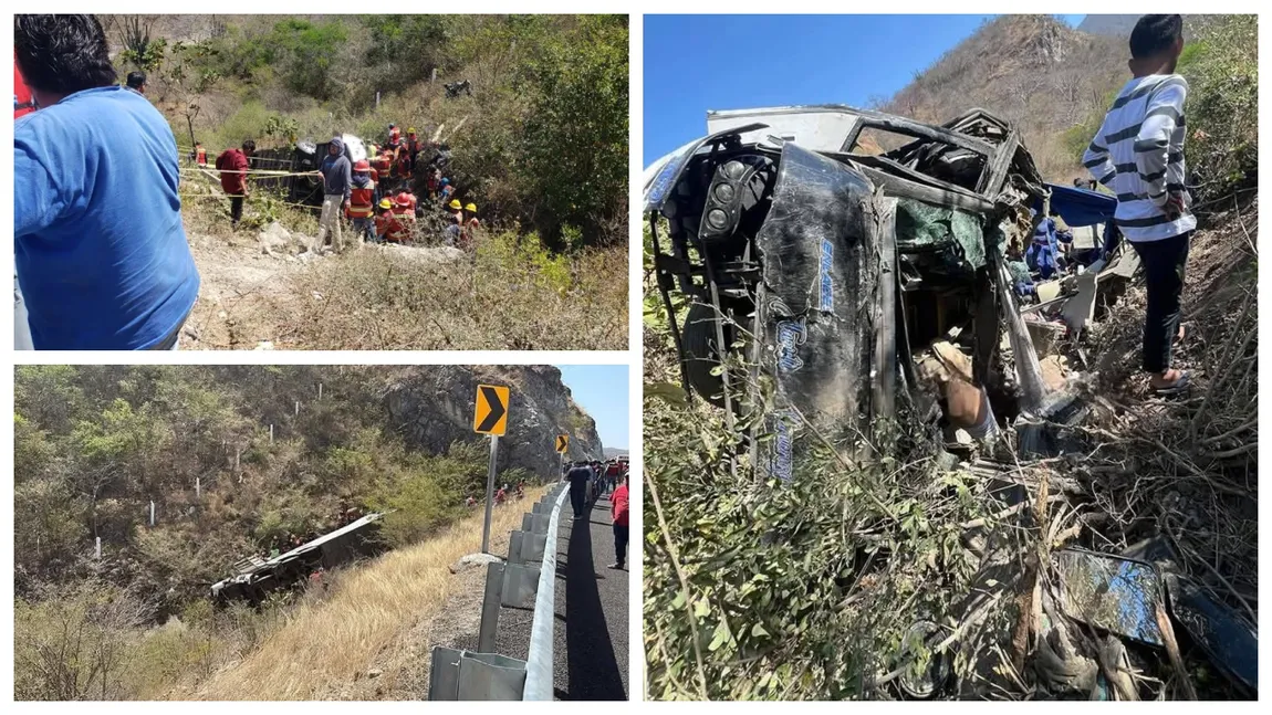 Cel puţin 32 de persoane au murit luni în două accidente de autocar în Mexic