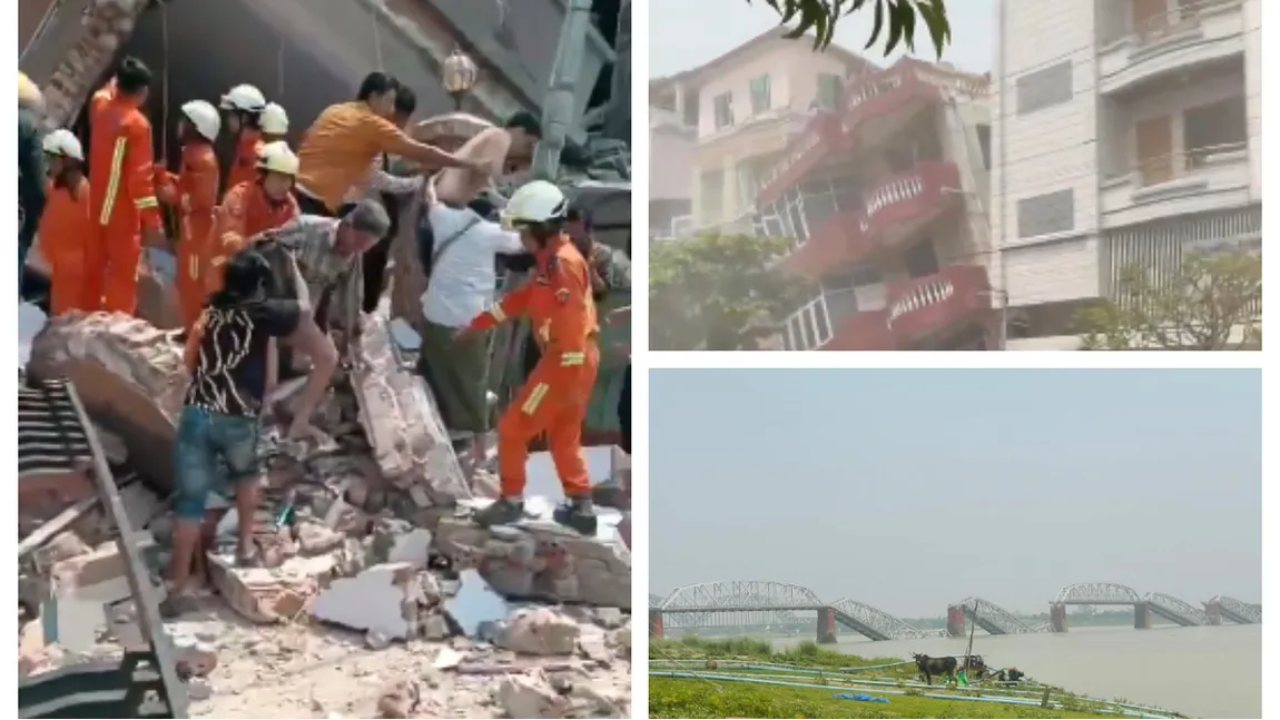 Cutremur de magnitudine aproape 8! A fost prăpăd în Myanmar, sunt zeci de morţi. Seism şi în Vrancea