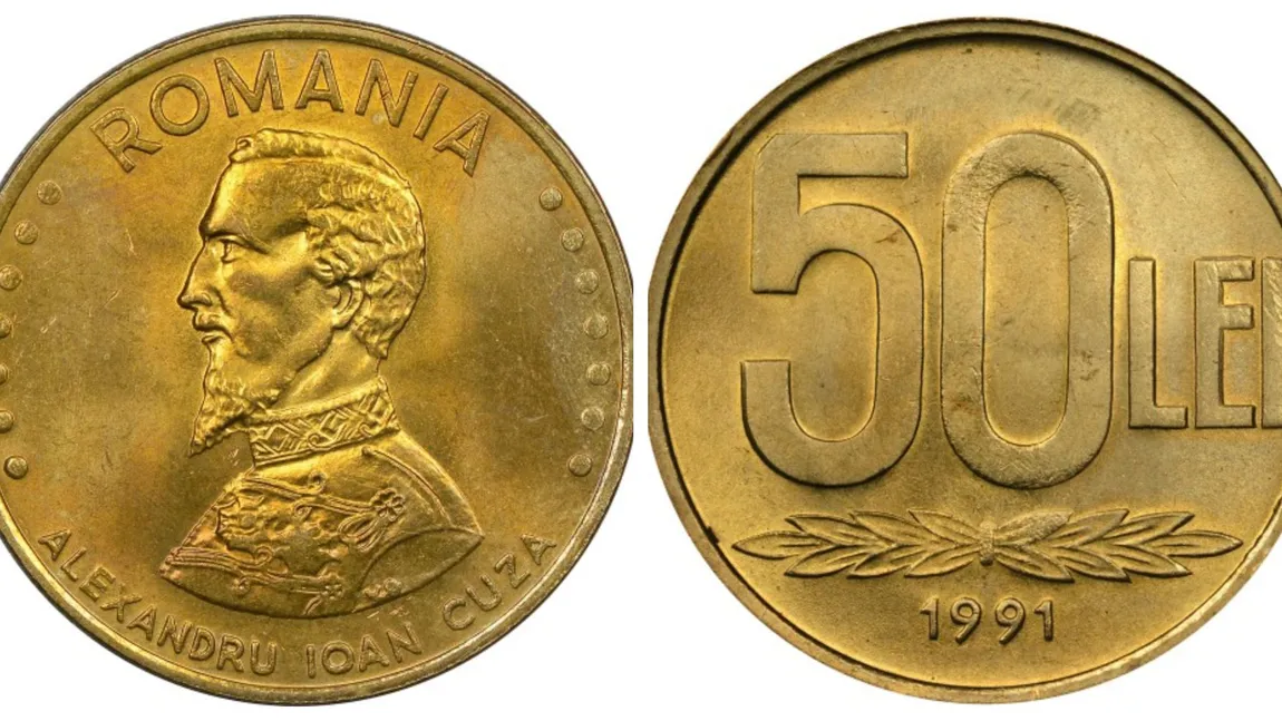 Moneda pe care orice român a avut-o în buzunar te poate îmbogăți! Prețul ireal cu care se vinde ”fisa” de 50 de lei din anii '90