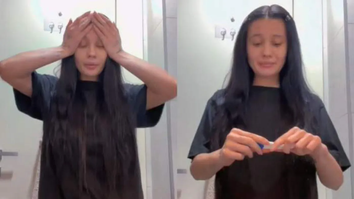Erika Isac s-a filmat emoţionată în timp ce făcea un test de sarcină. Primele mesaje de la fani VIDEO
