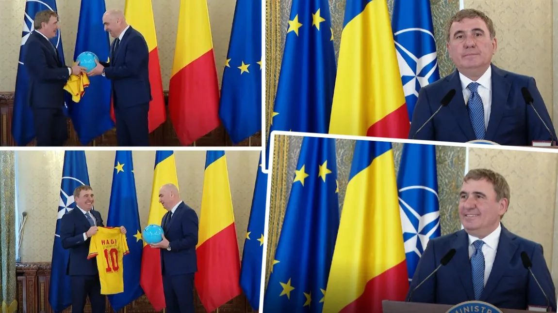 Hagi nu are încă statuie, dar a fost decorat de Ilie Bolojan la Cotroceni cu Steaua României VIDEO