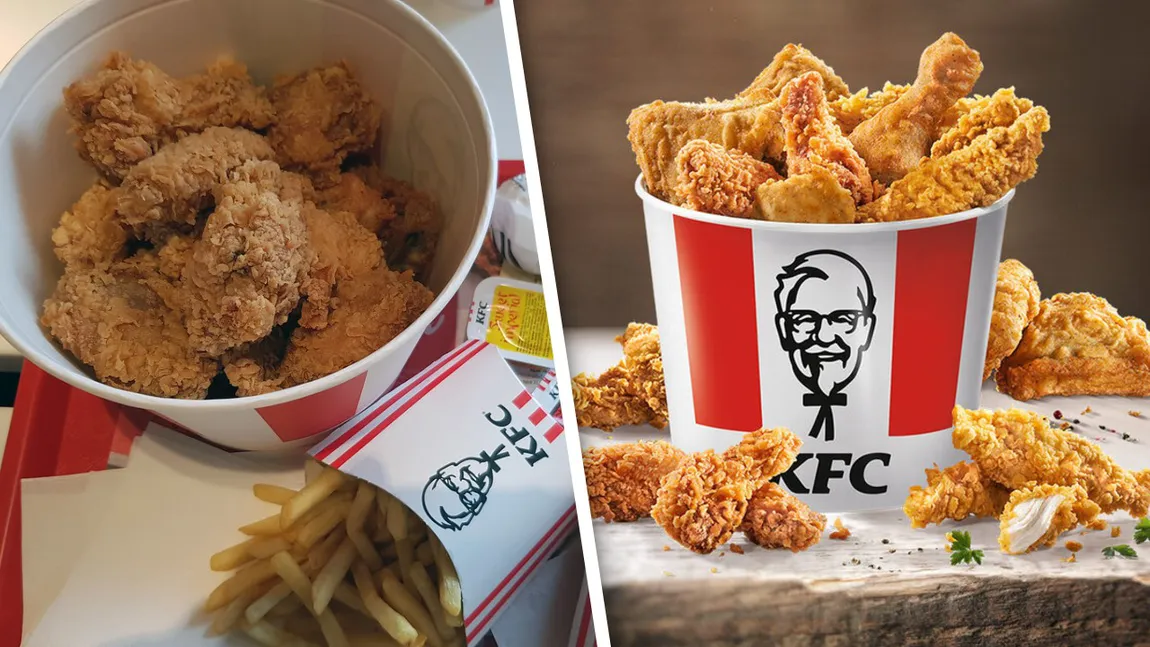 Un român a rămas cu buza umflată după ce și-a comandat un bucket de la KFC. I-a trecut și pofta de mâncare când a văzut ce a primit