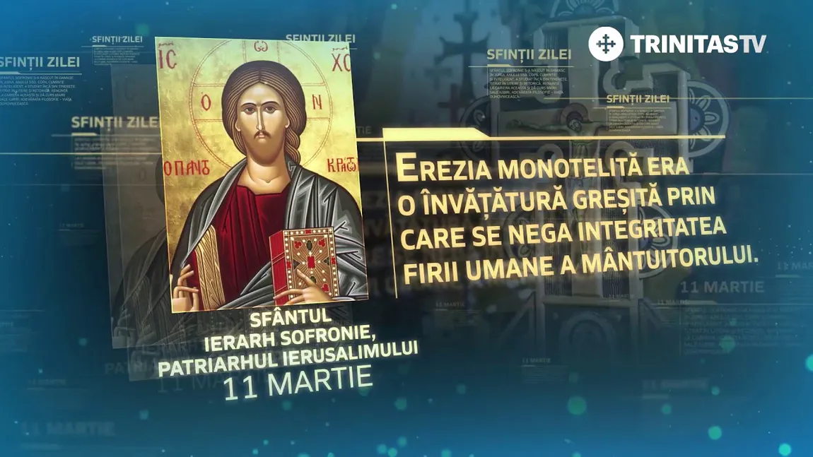 Calendar ortodox 11 martie 2025. Sfântul care a fost martor la readucerea Sfintei Cruci la Ierusalim