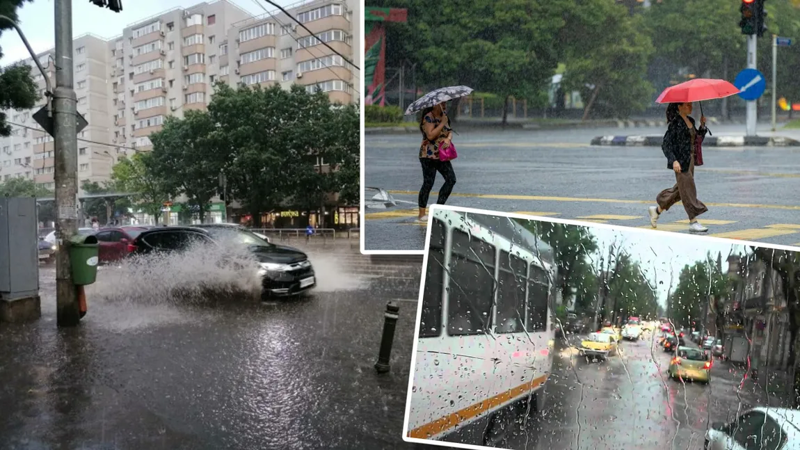 Cod galben de fenomene meteo periculoase. ANM anunță furtuni, vijelii si descărcări electrice în mai multe zone