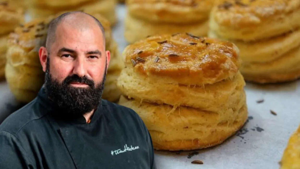 Pogăcele cu chimen, rețeta mamei lui chef Adi Hădean. Gustarea simplă și delicioasă care se prepară imediat