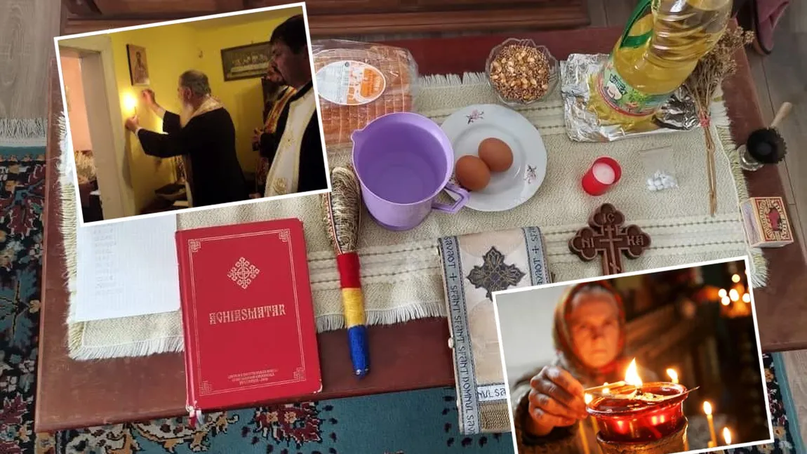 Ce este bine să faci cu uleiul care a fost folosit la sfeştania casei. Obiectele pe care trebuie să le ai pe masă atunci când vine preotul să binecuvânteze locuinţa