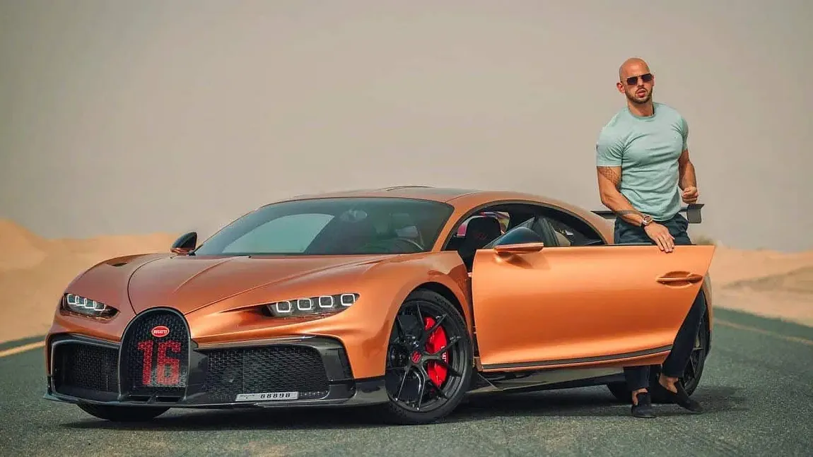 Andrew Tate nu îşi aminteşte unde şi-a lăsat Bugatti-ul de 3 milioane de dolari: 