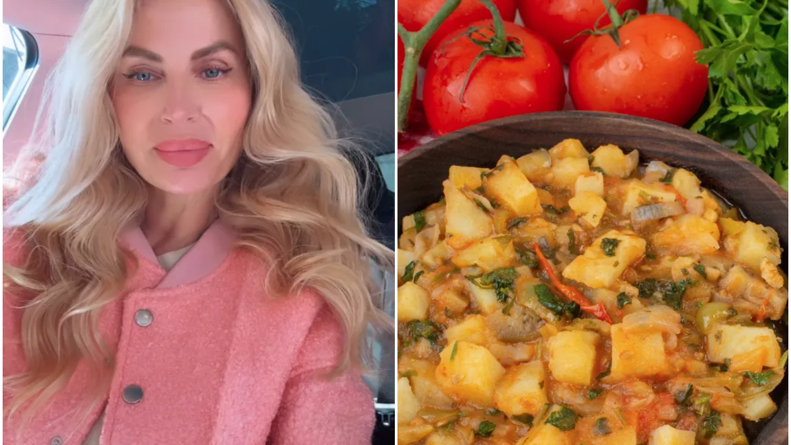 Cum prepară Andreea Bănică tocănița de cartofi. Ingredientul secret care îi dă o savoare aparte