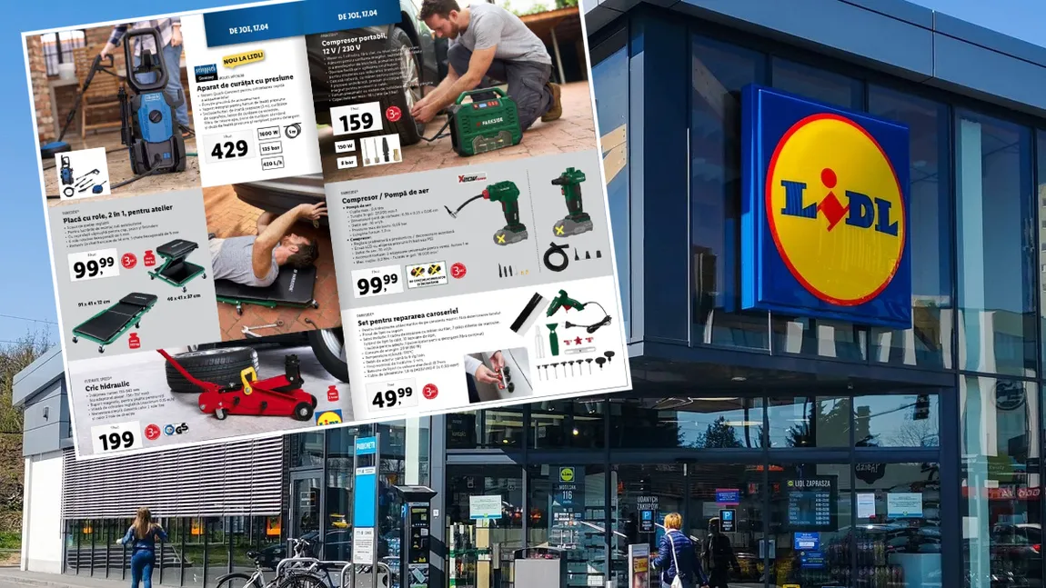 Super-oferte la Lidl începând din 17 aprilie! Prețuri reduse la o varietate de unelte utile în orice gospodărie