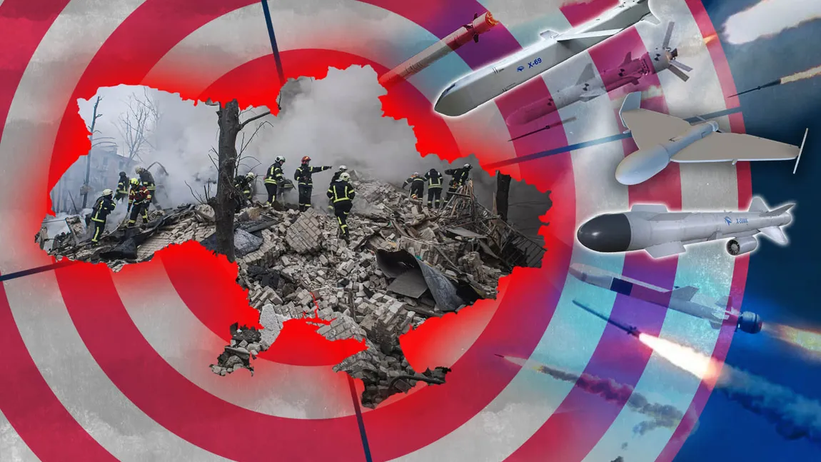 S-a înroşit cerul de rachete, cad bombele peste Ucraina după expirarea armistiţiului de Paşte