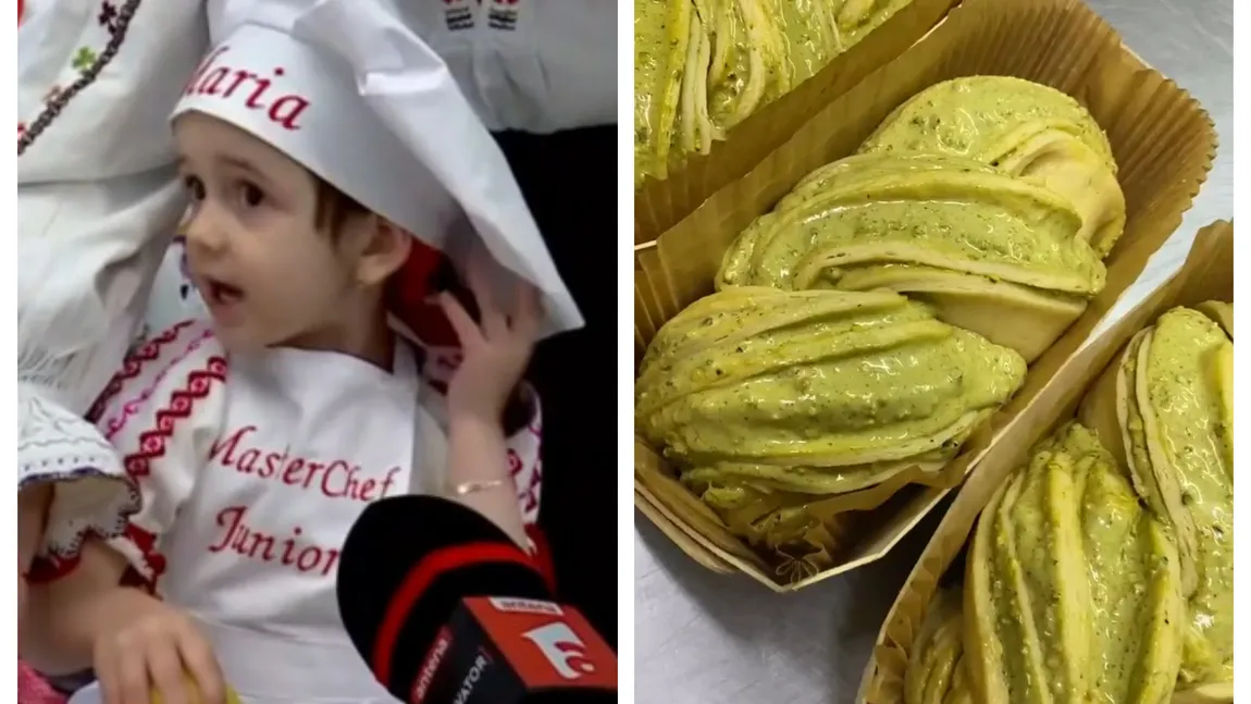 Cozonacul Dubai a cucerit Maramureșul cu două săptămâni înainte de Paște. Maria, o fetiță de patru ani, este specialistă în prepararea aluatului