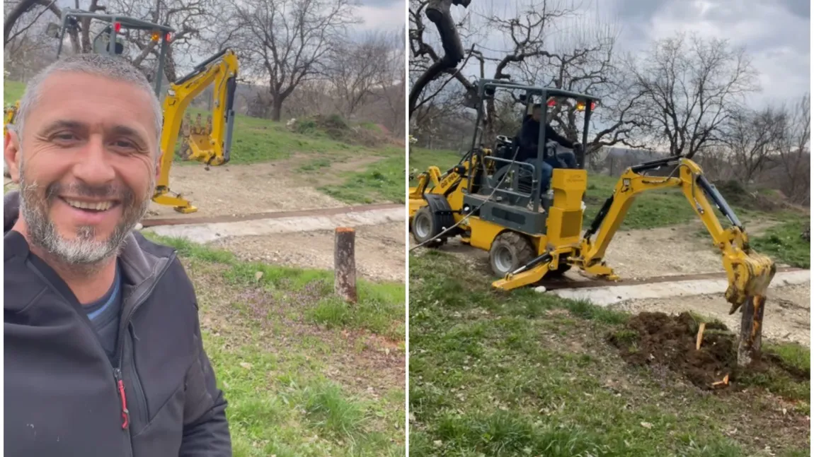 Dragoș Bucur muncește încontinuu la țară. Cum a fost filmat prezentatorul recent: 