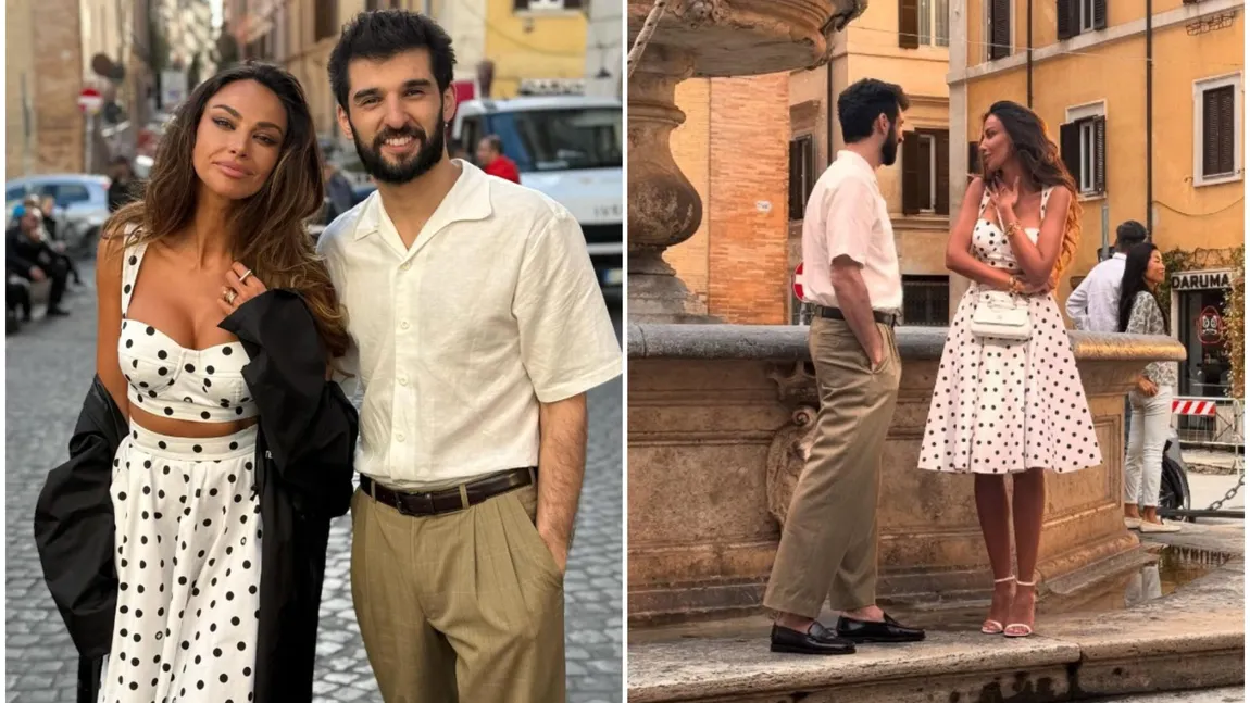 Mădălina Ghenea și Richard Abou Zaki, împreună la Roma. Imaginile cu actrița și juratul de la Chefi la cuțite au ridicat semne de întrebare în rândul fanilor