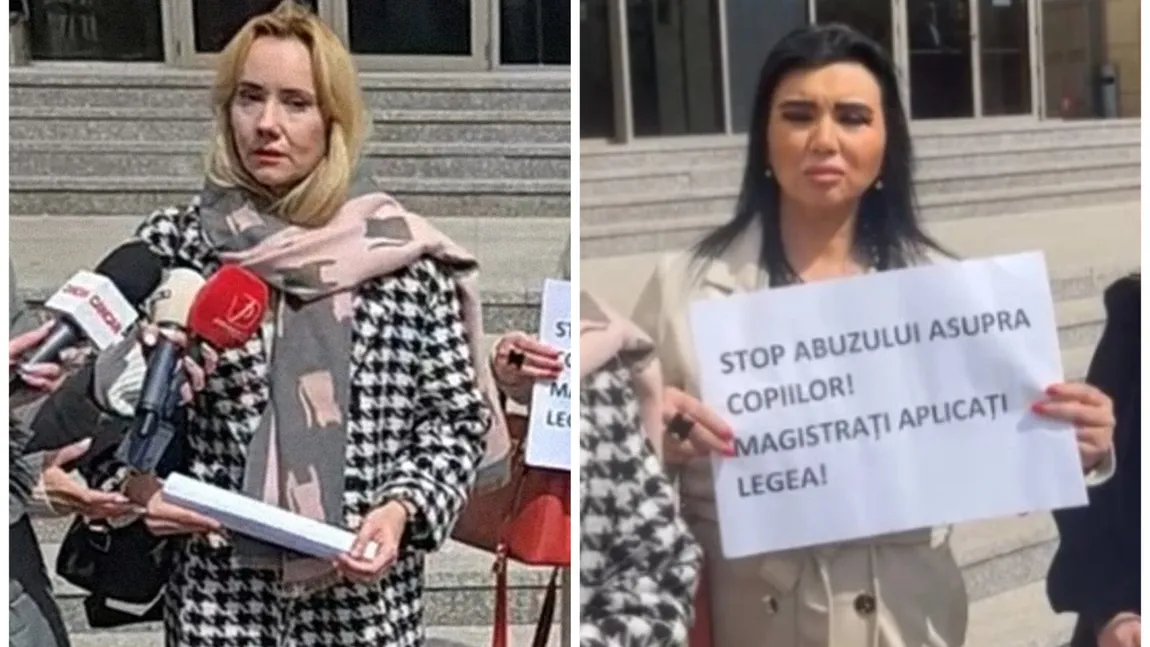 Oana Ioniță și Adriana Bahmuțeanu, protest pentru copiii lor: 