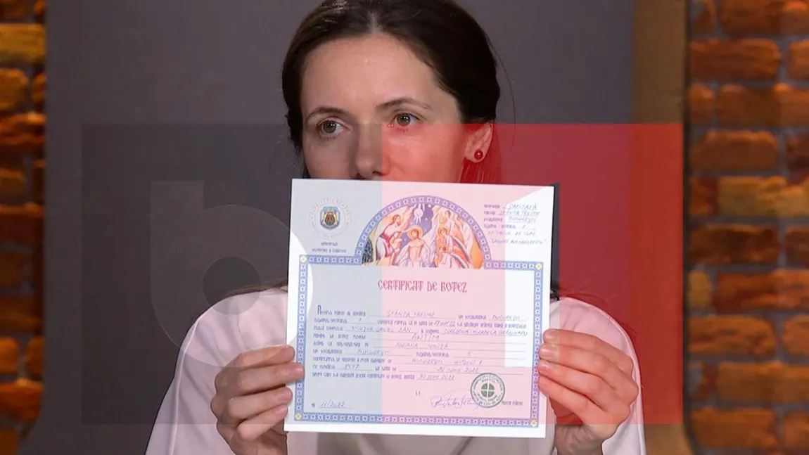 Partenera lui Nicușor Dan a arătat la TV certificatele de botez ale copiilor. ”Nu am făcut din asta marketing sau publicitate”