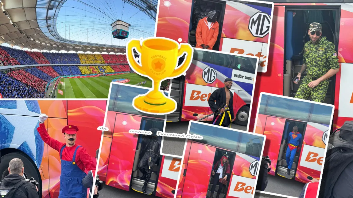 Jucătorii FCSB s-au costumat în Spider-Man, Batman, Superman sau Hulk pentru a sărbători titlul de campioană, înainte de meciul cu Universitatea Craiova. Imaginile au făcut înconjurul internetului