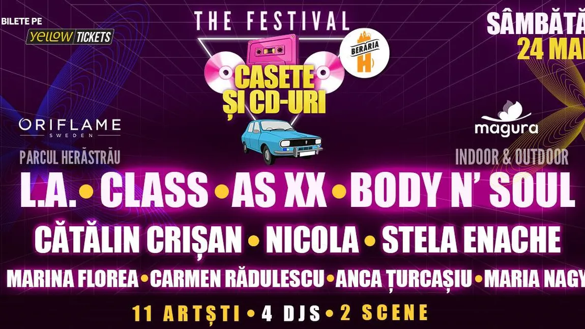 Cea mai mare discotecă din oraș prinde viață pe 24 mai la Berăria H. Casete și CD-uri: THE FESTIVAL