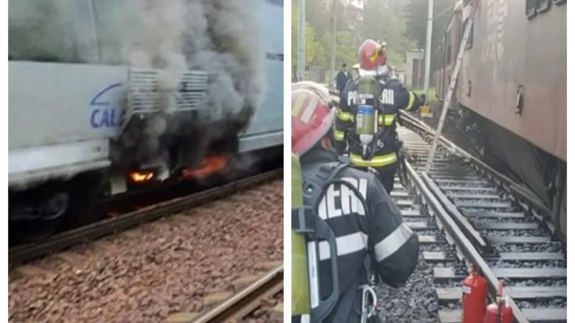 Incidente feroviare grave în ziua alegerilor prezidențiale. Un tren plin cu călători a luat foc în gara Sinaia, iar două trenuri s-au ciocnit la Constanța. Este plan roșu de intervenție