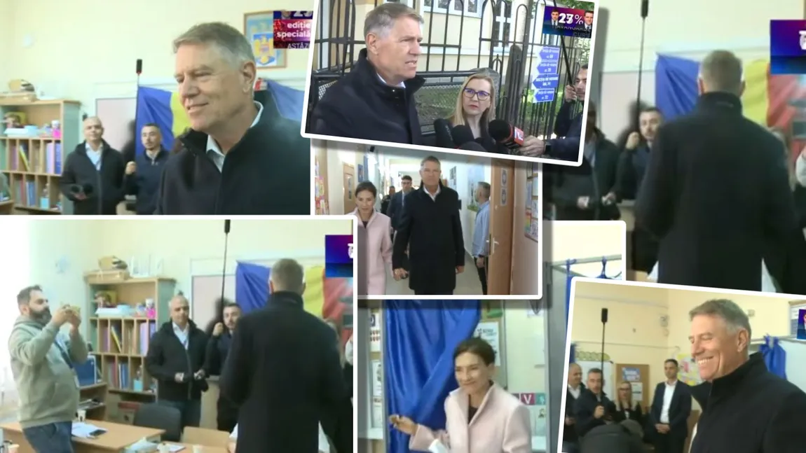 Alegeri prezidenţiale România 2025. Klaus Iohannis a votat la Sibiu: 