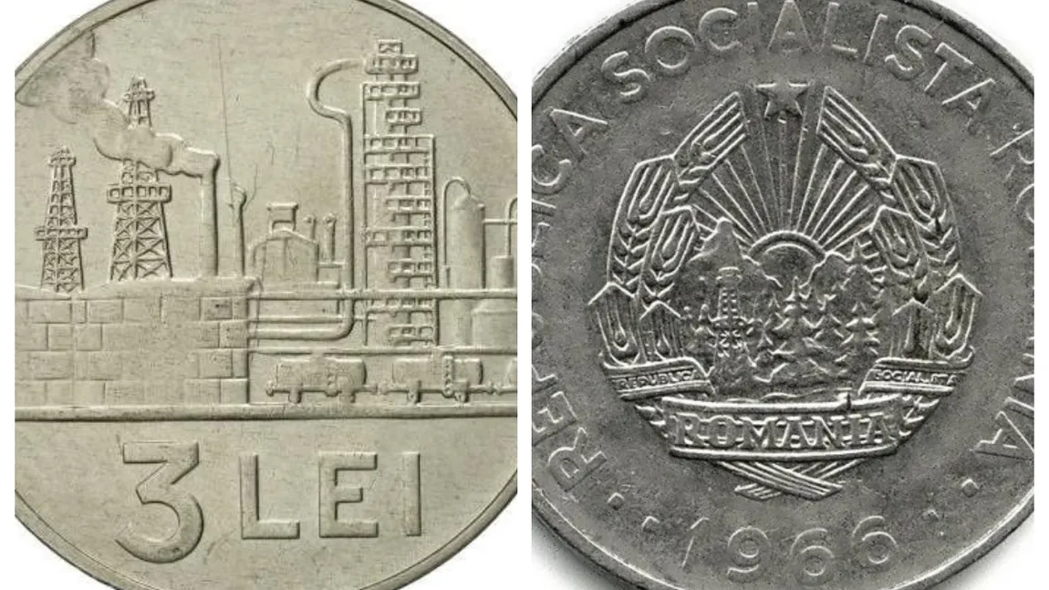 Moneda de 3 lei din 1966 pe care colecționarii dau o mică avere. Mulți români o mai au rătăcită prin sertare