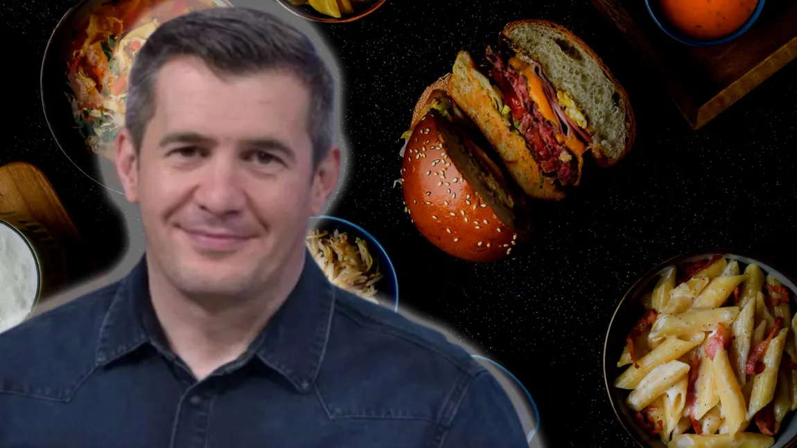 Cât costă o porție de paste, un burger și o supă cremă în restaurantul lui Dragoș Pătraru. Ingredientele folosite în preparate