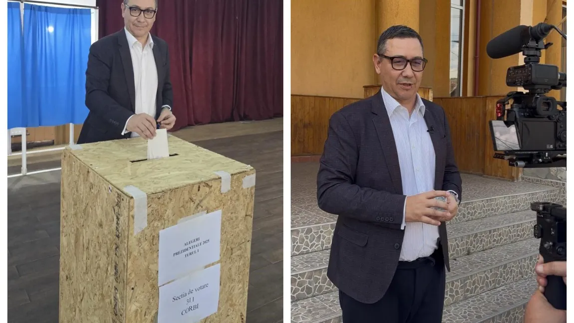 Victor Ponta a votat într-un loc special pentru el: 