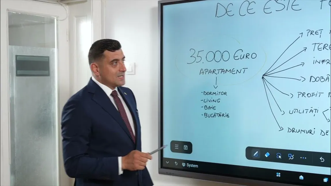 George Simion admite că promisiunea caselor la 35.000 de euro a fost ”o formă de promovare”: ”Dar cine spune că nu le facem?”