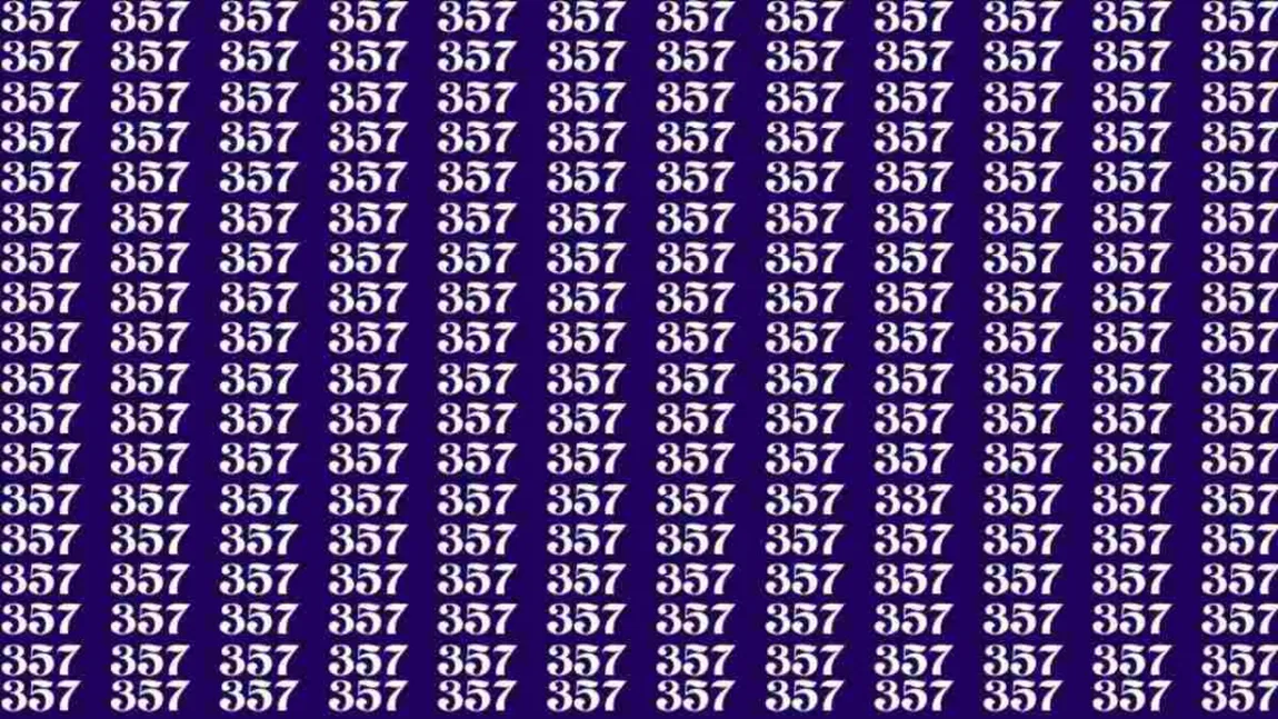 Iluzie optică pentru românii cu ochi de vultur. Găsește numărul 337 din imagine în doar 10 secunde
