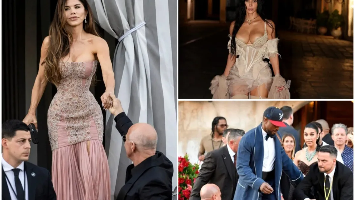 FOTO Petrecere în pijamale la nunta lui Jeff Bezos cu Lauren Sanchez. Cum s-au îmbrăcat celebritățile în ultima noapte