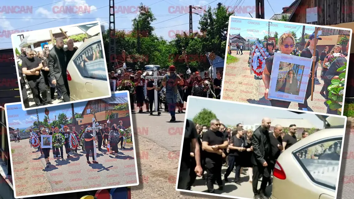 Gestul emoționant făcut de locuitorii satului Deleni când Teodora Marcu era condusă pe ultimul drum. Imaginile zdrobitoare cu cortegiul funerar
