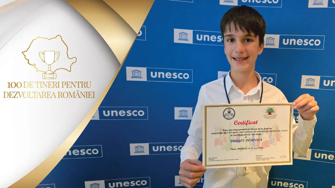 Artist recunoscut de UNESCO la doar 12 ani. Dragoș Dobocan are deja expoziţii în marile capitale ale lumii