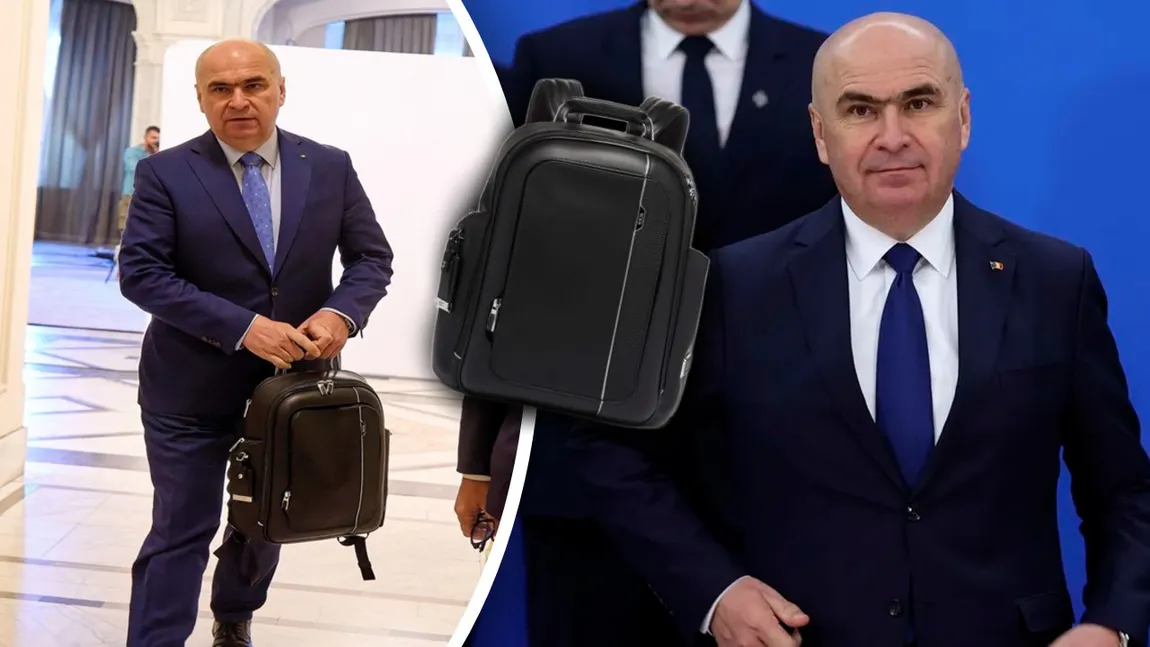 Ilie Bolojan și-a ales rucsacul pe sprânceană! 1.300 de euro - prețul plătit de premierul României pentru accesoriul purtat în Parlament