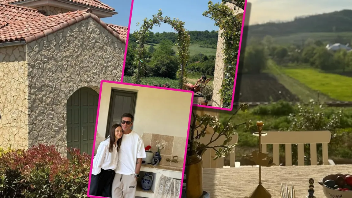 Cum arată casa Adelei Popescu și a lui Radu Vâlcan. Și-au amenajat un colț de rai în Șușani
