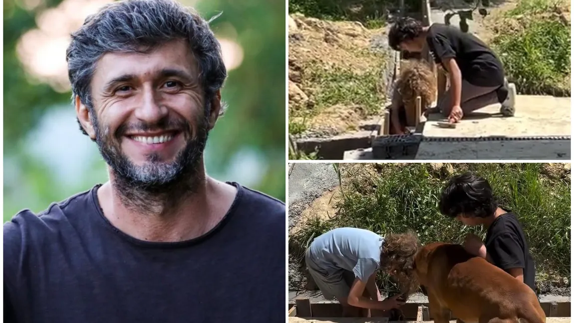 Ce activități au copiii lui Dragoș Bucur la țară. Actorul i-a filmat și le-a arătat tuturor video-ul: 