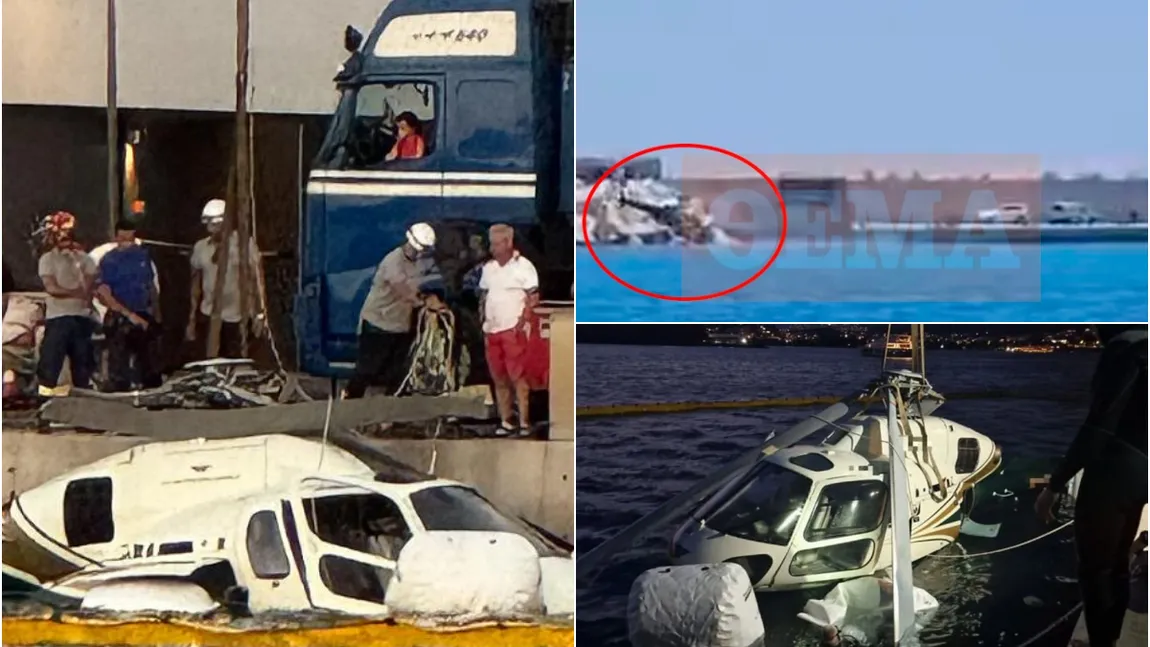 Elicopter cu turiști, prăbușit în mare. Printre pasageri, o femeie însărcinată. Pilotul a fost arestat
