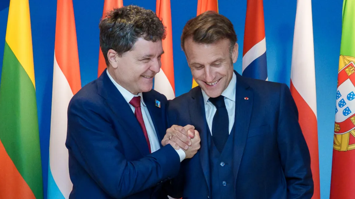 Nicușor Dan, glumeț cu Emmanuel Macron la Summitul NATO: „Franța aduce o contribuție neprețuită la securitatea României”