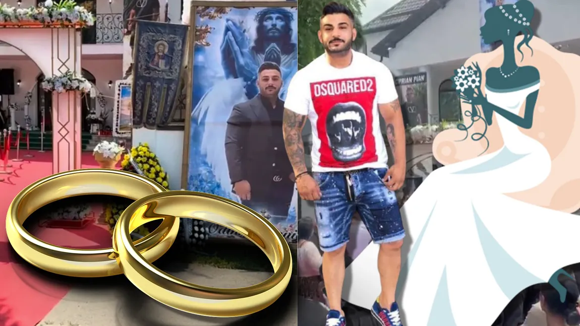 Exclusiv / Nuntă înainte de înmormântare. Soția i-a pus verigheta pe deget lui Ciprian Pian. Tradiție cum nu s-a mai pomenit