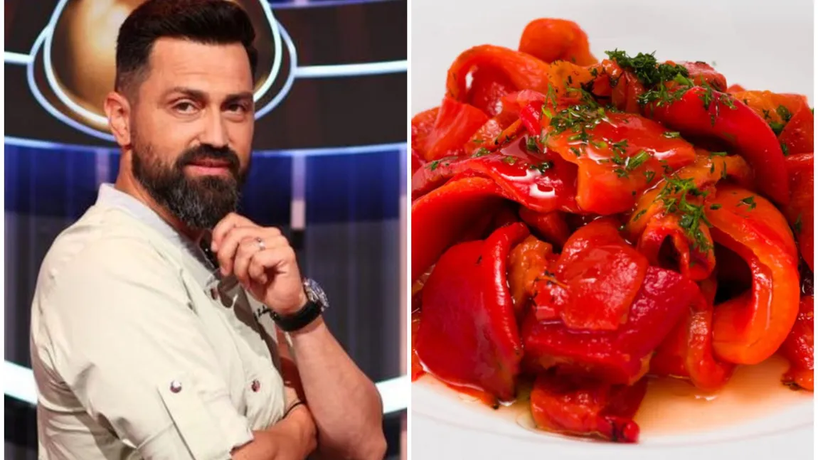 Salată de ardei copți, rețeta lui Orlando Zaharia: 
