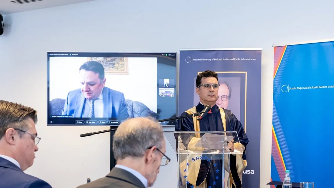 SNSPA l-a numit Doctor Honoris Causa pe Frederick Kempe, CEO Atlantic Council. Mesajul transmis de George Maior
