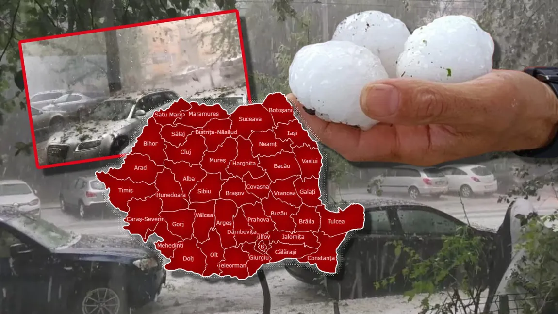 Alertă de la ANM: un nou COD ROŞU în România! Vijelie puternică, descărcări electrice şi grindină!