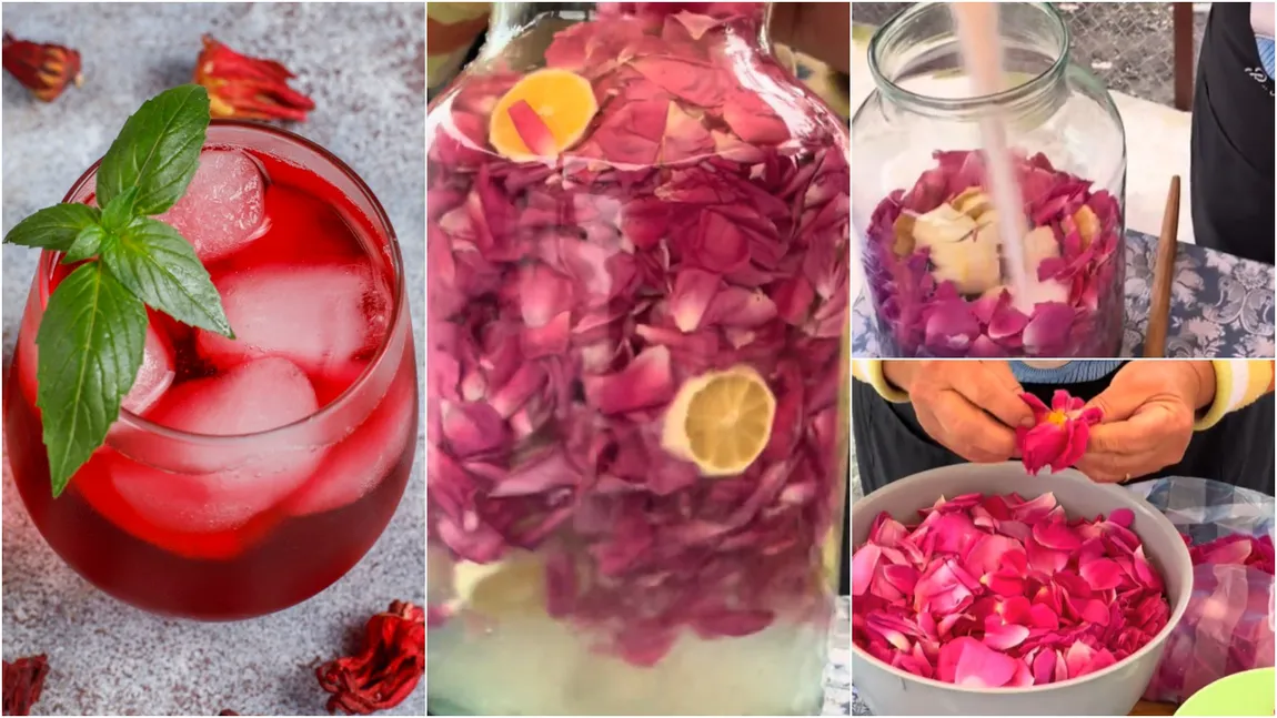 Rețetă perfectă pentru vară. Cum se prepară trandafirata, una dintre cele mai delicioase băuturi