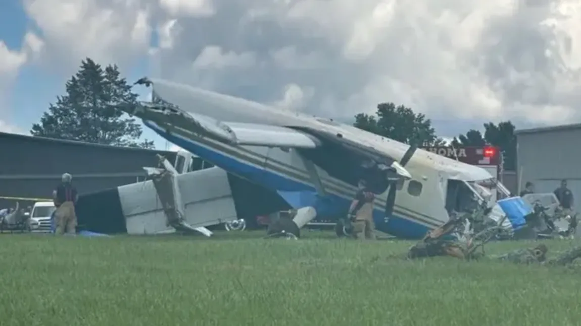 Avion prăbuşit în SUA. Primele imagini cu epava FOTO şi VIDEO