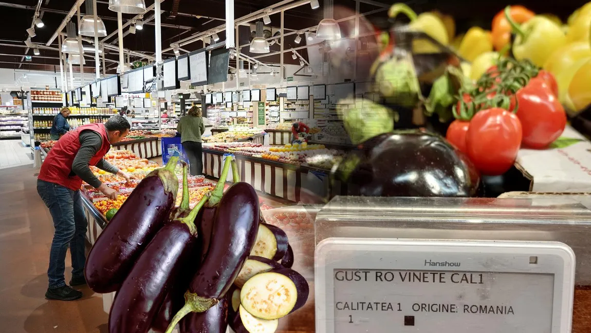 Cât costă 1 kg de vinete în Mega Image. Prețul mai multor sortimente de legume, mai mare decât în Uniunea Europeană
