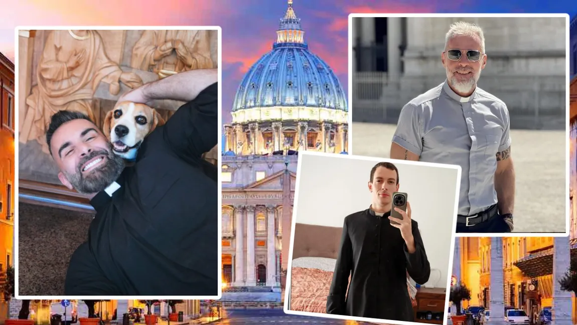 FOTO Cu Evanghelia în mână și bicepsul la vedere: Preoții influenceri ai Vaticanului, trimiși în misiune pe rețelele sociale