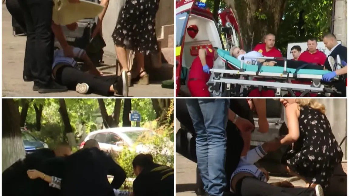 VIDEO Scene dramatice la priveghiul soțului Irinei Loghin. Cântăreața a fost sprijinită pe drumul spre capelă, ”Regina întunericului” a leșinat!
