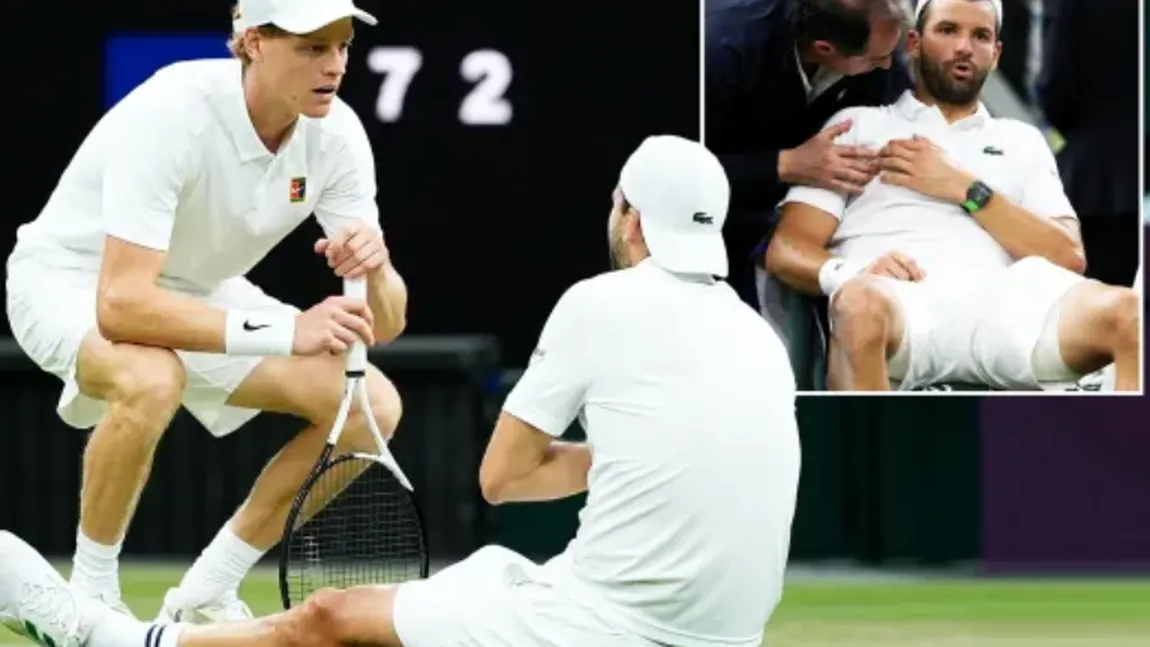 Wimbledon 2025: Grigor Dimitrov conducea cu 2-0 în meciul cu Jannik Sinner, dar a fost nevoit să abandoneze