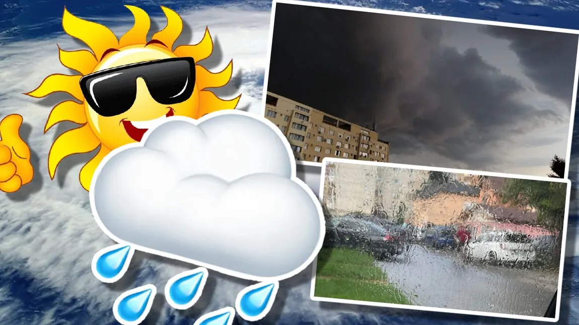 Prognoza meteo. Ciclonul aduce furtuni violente, dar canicula pândeşte în spatele norilor
