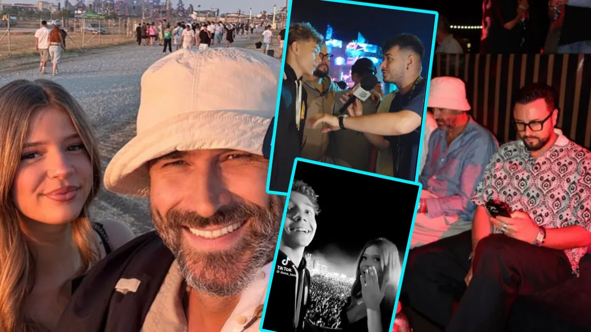 David și Ilona Tand, cu tații la Beach, Please. Cătălin Măruță și Nicolai Tand nu i-au scăpat din ochi o clipă pe cei doi îndrăgostiți / VIDEO