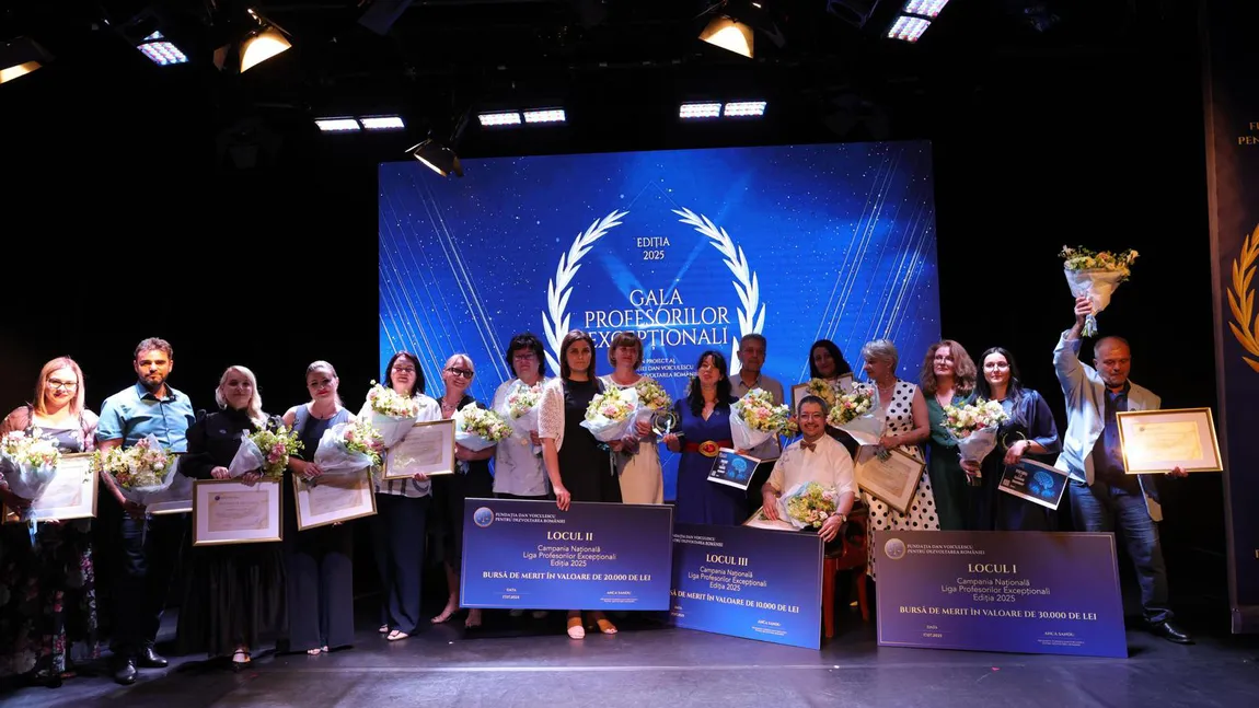 Profesorii care schimbă România, premiați în finala campaniei Liga Profesorilor Excepționali 2025