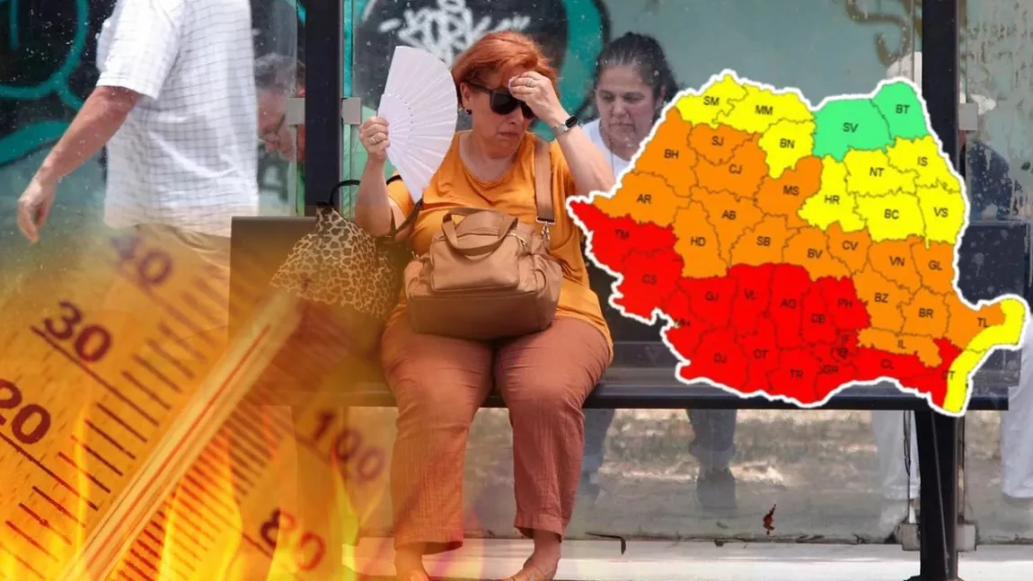 Cod roșu și portocaliu de CANICULĂ pentru aproape toată țara. Temperaturi extreme în weekend, de până la 43 de grade